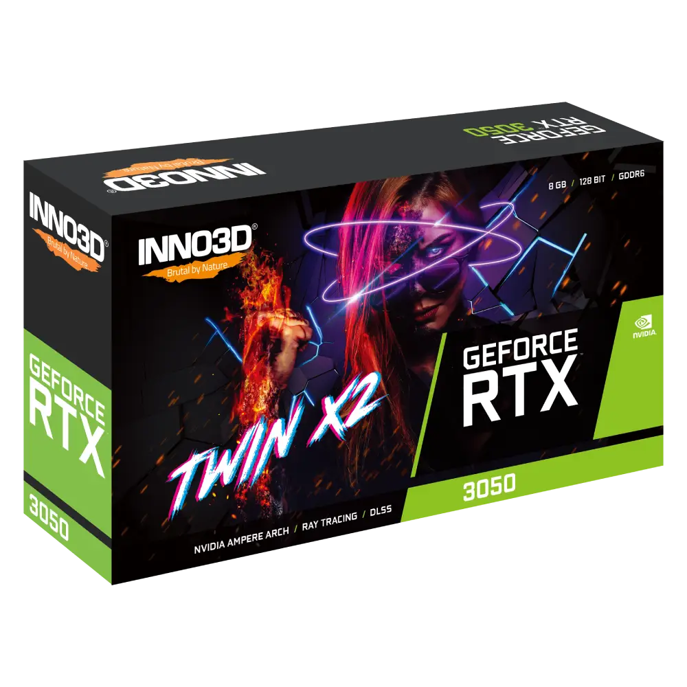 Inno3D RTX 3050 in Doha | Twin X2 8GB GDDR6