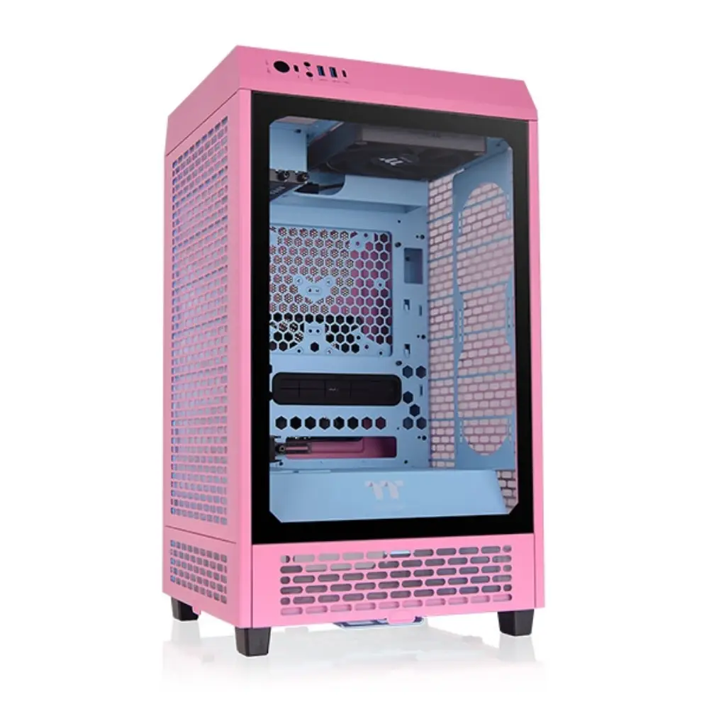 Thermaltake The Tower in Doha | 200 Bubble Pink Mini Chassis